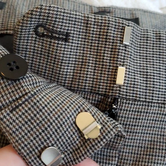 Talbots,  wool blend houndstooth trousers - Picture 5 of 8